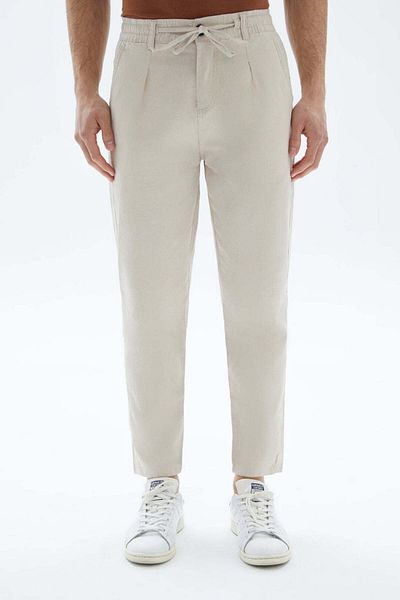 wecre8 Beige Drawstrings Trousers By WECRE8