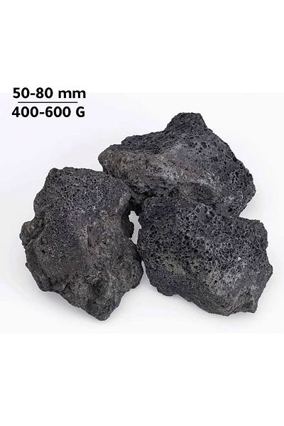 Generic Natural black volcanic stone 50-80mm 400-600G