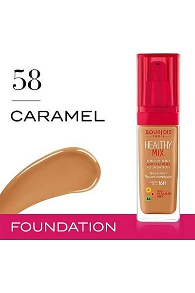 Bourjois Healthy Mix Anti Fatigue Foundation Caramel No. 58 - 30 ml