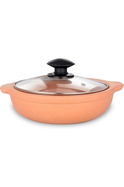 Generic ARK Terrapura Unglazed Clay Bowl with Glass Lid