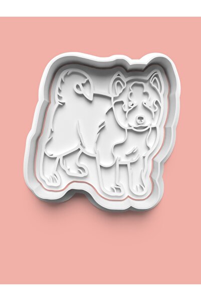 AKTASTORE قالب بسكويت على شكل كلب هاسكي وقالب عجينة السكر 0323-husky