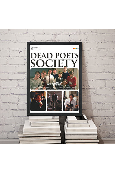 Home Ölü Ozanlar Derneği 30x40 Cm Çerçeveli Renkli Film Tasarımlı Poster