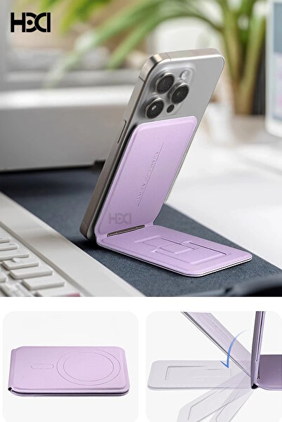 m.tk moveteck 3 Modlu Standlı Magnetik Kartlık Mag Wallet İphone 12 13 14 15 16 Pro Max Deri Cüzdan Manyetik HD003