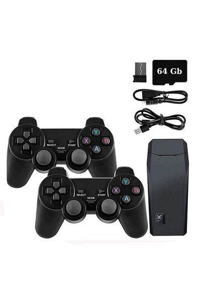 SIKS Retro Stick Console, 10,000 Video Games Installed, 2 X Wireless Controller