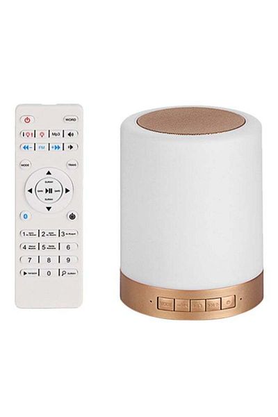 CRONY Smart Touch LED Lamp Bluetooth Quran Speaker With Remote White