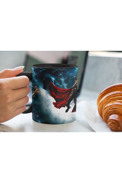 MECKSA Marvel Thor avengers Black coffee Mug 11 oz