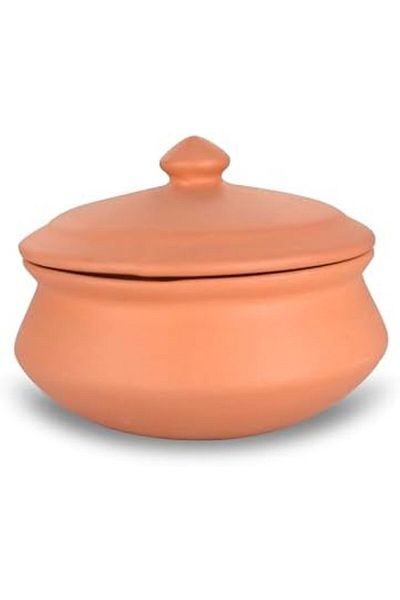 Generic ARK Terrapura Unglazed Clay Biryani Pot 700 ml. Mitti Handi for Briyani and home cooking. Handmade O