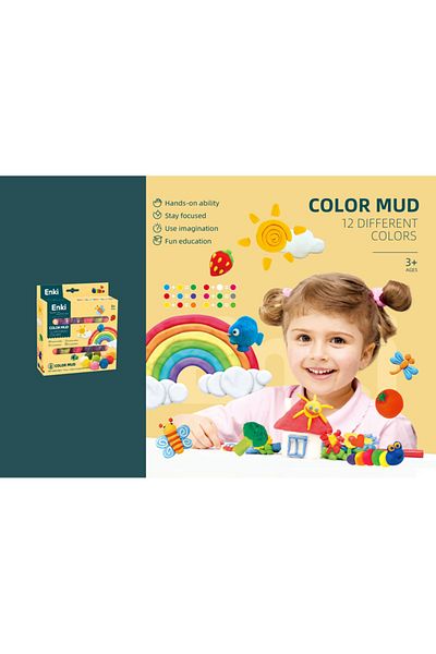 Point Plus "Colorful Play Dough for Kids - 12 Safe & Soft Colors - Suitable for Ages 3+"