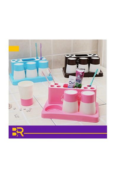 Generic 2-piece toothpaste and soap organizer