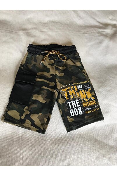 Butik Kamuflaj Kapri Şort