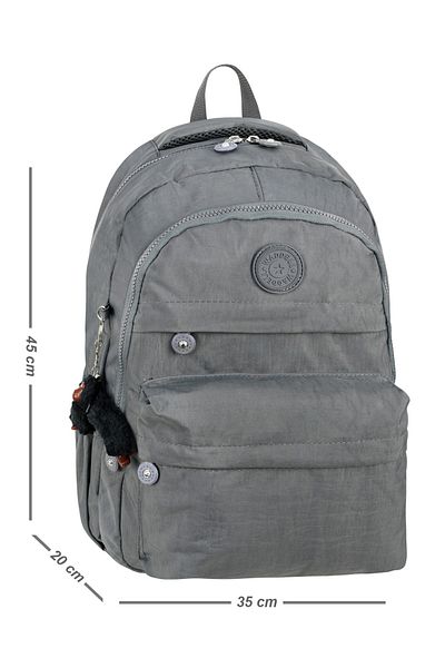 CANLOOR Waddell Gray Licensed Water Resistant Crinkle Unisex Daily Backpack-1001