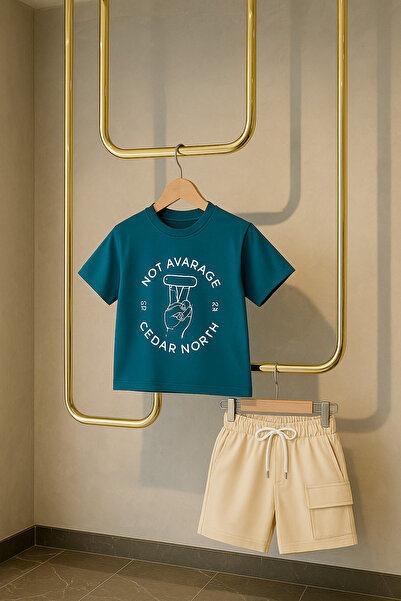 vera kids Dečiji set sa kratkim pantalonama sa džepovima