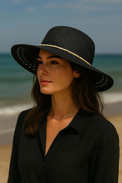 kabancım Women's Wide Brim Summer Straw Hat