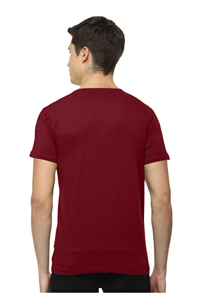 LAUREN SMITH Men’s Premium Textured Cotton Lycra Round Neck T-Shirt with High Definition Logo - Luxury Casual Tee