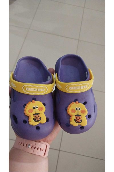 GEZER Purple Summer Children's Slippers Non-Slip Sole