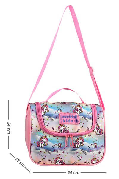 CANLOOR Waddell Licensed Dusty Pink Unicorn Pattern Thermal - Thermal Insulated School Lunch Bag