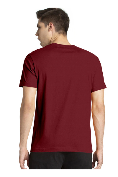 LAUREN SMITH Men’s Premium Textured Cotton Lycra Round Neck T-Shirt with High Definition Logo - Luxury Casual Tee