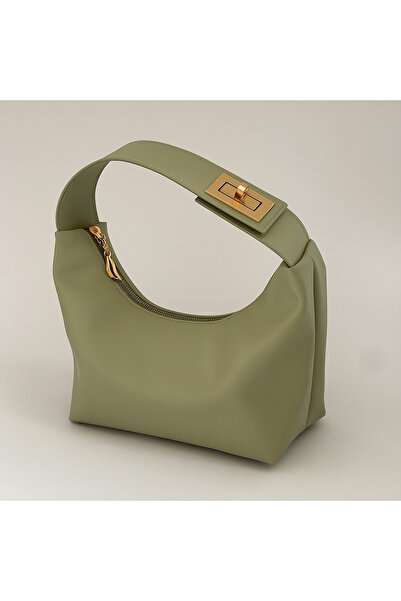 ROYAL LADYS Geantă de mână cu cataramă aurie cu fermoar