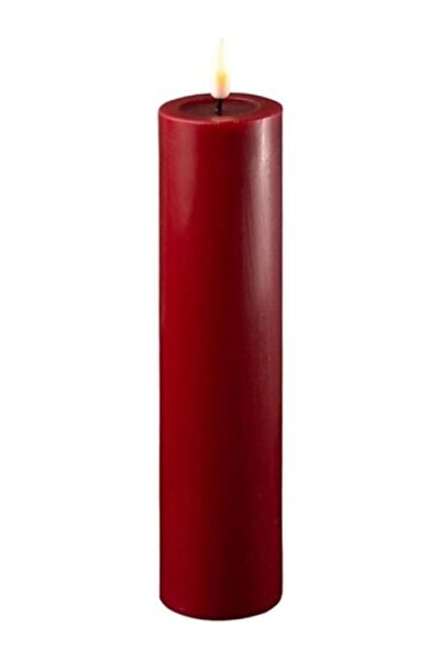 Genel Markalar Deluxe Home Bordo Rengi Led Mum 5X20 Cm - De Rf-0055