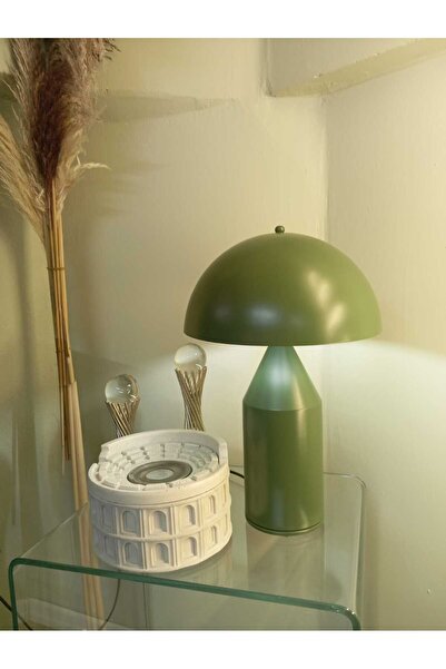 AFİLİYOL askeri yeşil Modern Metal Masa Lambası – Dekoratif Retro Tasarım, LE...