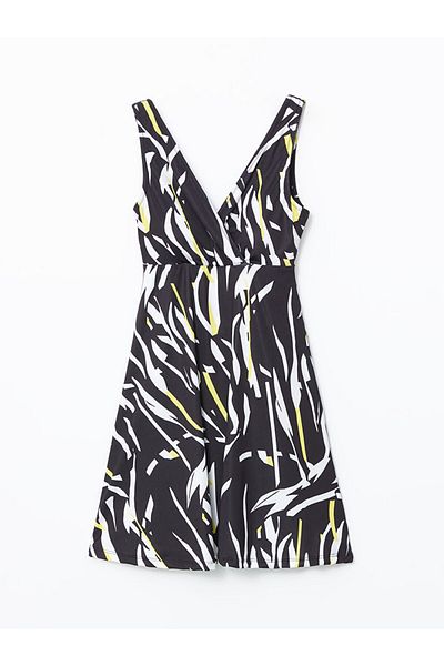 LC Waikiki Costum de baie pentru femei LCW DREAM cu decolteu în V cu fustă