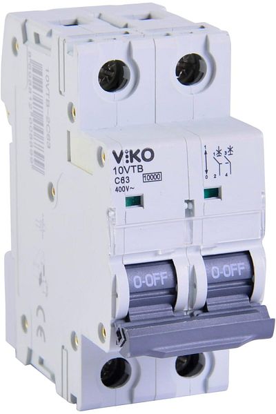 STOREMAX Jvnnastore Automatic Fuse 10Ka C Type 2 Pole 63A Trendyfr 646268