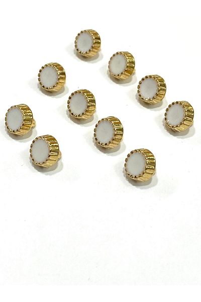 karantuhafiye Blouse Button / Metal Blouse Button / 10 Pieces / Model 17