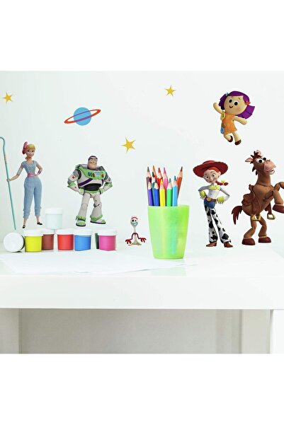 STOREMAX Sersashop Rmk4008Scs Toy Story 4 Peel and Stick Wall Decal, Green, Blue, Yellow 266450