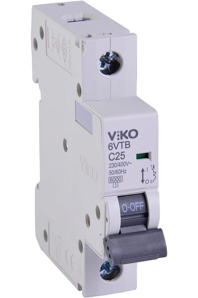 STOREMAX Jvnnastore Automatic Fuse 6Ka C Type 1 Pole 25A Trendyfr 646268
