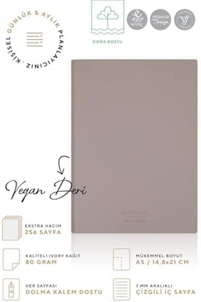 STOREMAX Muartshop Flexible Cover Pocket Notebook A6 Cream 128 Yp. Striped 871301