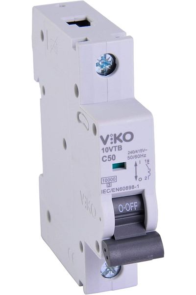 STOREMAX Jvnnastore Automatic Fuse 10Ka C Type 1 Pole 50A Trendyfr 646268