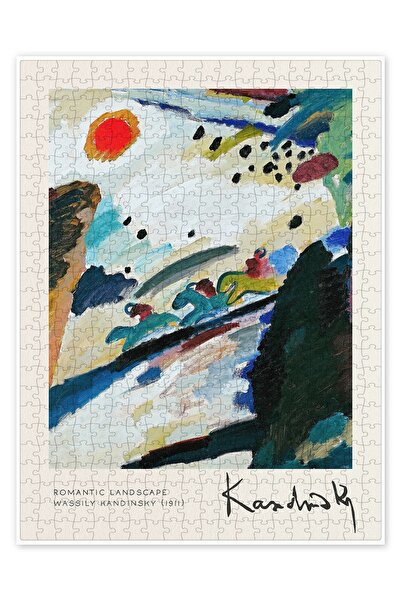 Jeronkarji Romantik Manzara 500 Parça Puzzle Yapboz Bohem Soyut Sanat Temalı