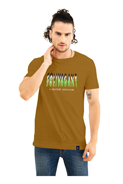 LAUREN SMITH :تي شيرت رجالي 100% قطن برقبة دائرية وأكمام قصيرة مع طباعة على ا...