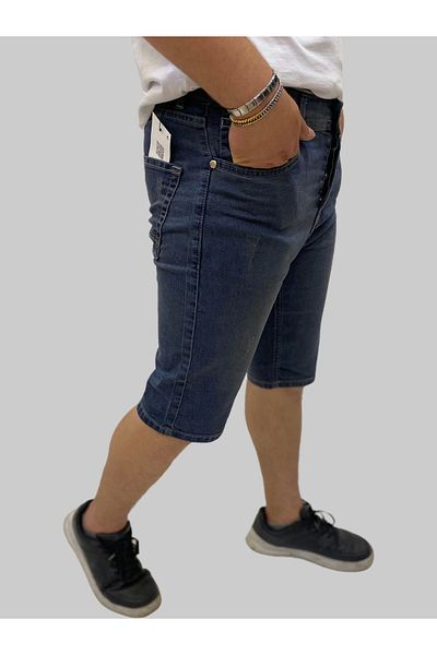 daniel milano Men's Sers Denim Cotton Slim Fit Smoked Jeans Capri
