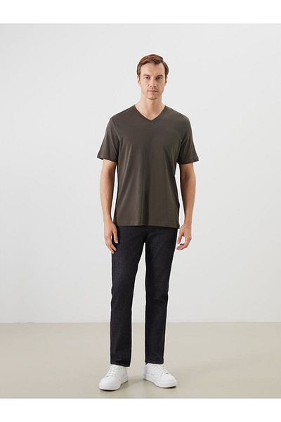 LC Waikiki LCWAIKIKI Classic V-Neck Short Sleeve Combed Cotton Men's T-Shirt