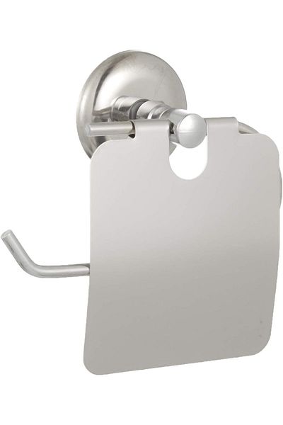 STOREMAX Lvnmblya Bathroom Iris Chrome Lid Toilet Paper Hanger Toilet Roll Holder Whether Stick