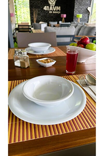 Alezy 634 Göreme Melamine Thermostar Enternasyonel Bowl 16 cm White