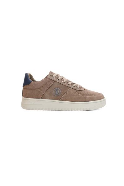 Konfores 2196-Dakırs Anatomical Sole Men's Linen Fabric Sneakers Shoes