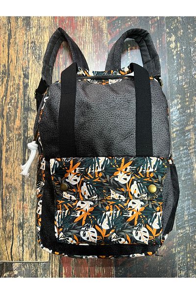 Street Bag Ethnic Αυθεντικό αδιάβροχο σακίδιο πλάτης με θήκη για φορητό υπολογιστή