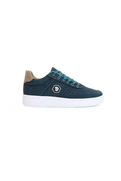 Konfores 2196-Dakırs Anatomical Sole Men's Linen Fabric Sneakers Shoes