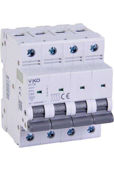 STOREMAX Jvnnastore Automatic Fuse 6Ka C Type 4 Pole 80A Trendyfr 646268