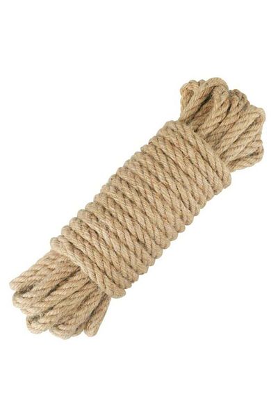 unbranded 10-Meter Jute Rope Natural Thread 10mm for Packaging Boxes