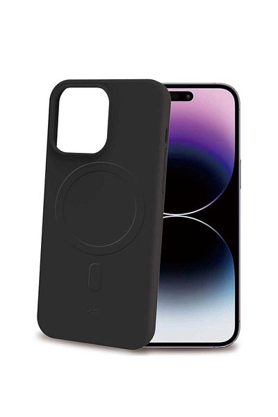 Celly Husa de protectie Celly CROMO Soft Touch pentru iPhone 15 PRO Max, Negru