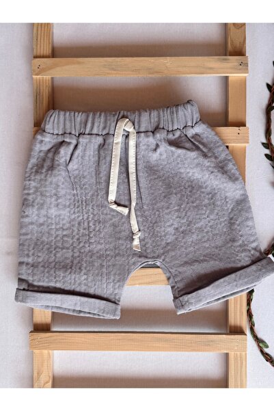 KapsülBebek Summer Baby Set of 2 – 100% Organic Cotton T-Shirt Shorts Set, Unisex, Teddy Bear Pattern