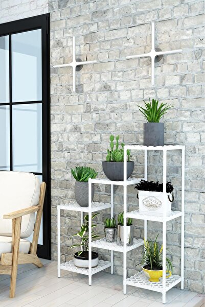 Mgr Office Mimoza Çok Amaçlı Moblen Saksılık Çiçeklik Rafı Saksı Çiçek Standı...