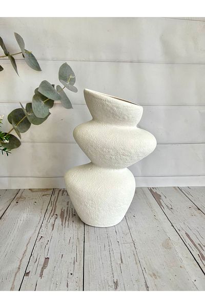 Bypinaryuksel Ceramic Rock Look Vase
