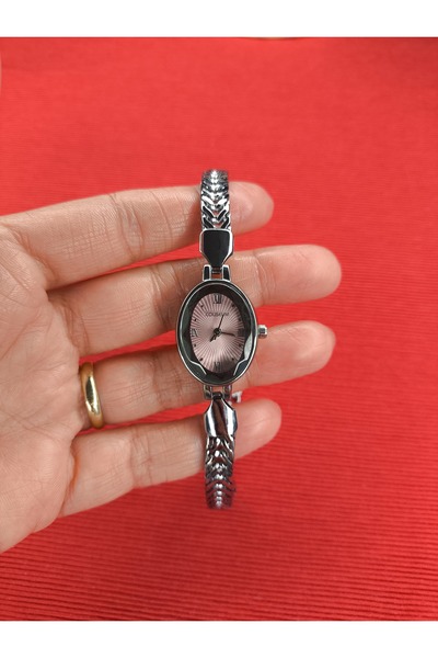 Coliseum Kadın Kesme Camlı Oval Kasa Ayarlanabilir Kordonlu Vintage Saat