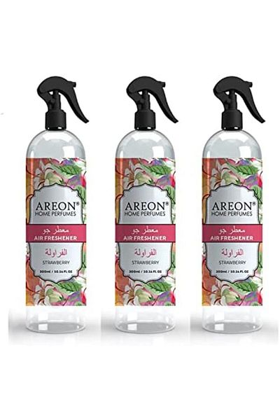 Areon Strawberry Room Spray, 300ml - (Pack of 3)