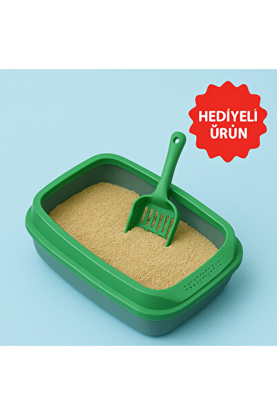 Petaryum Kedi Tuvalet Kabı Kürek ve Oyuncak Hediyeli Pratik Temizlik Uzun Ömü...