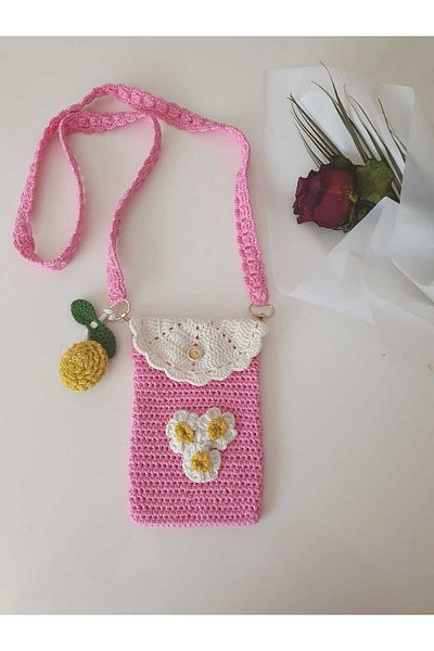 NEXT LİFE STORE Hand Knitted Accessory Phone Bag